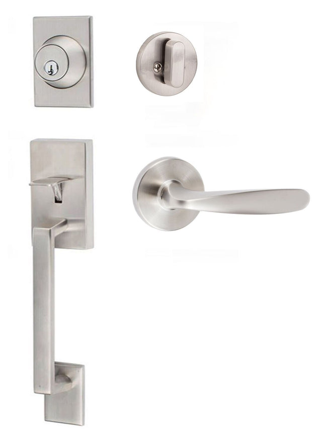 Sure-Loc KN507-R-TR 15 satin nickel single cylinder handleset