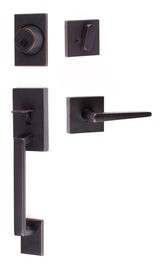 Sure-Loc KN507-S-BS-SQ 11P vintage bronze single cylinder handleset