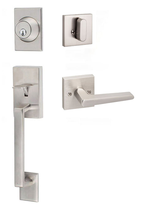 Sure-Loc KN507-S-BS-SQ 15 satin nickel single cylinder handleset