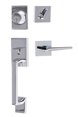 Sure-Loc KN507-S-BS-SQ 26 polished chrome single cylinder handleset