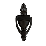 GEO GBH-KV160UL 4" Door Knocker with 20 Minute UL Fire Rated 160 Degree Door Viewer for 1/2" Hole for 1-1/8" to 1-7/8" Door - Matte Black