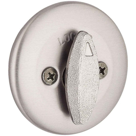 Kwikset 663 Rated One Sided Turn Deadbolt in Satin Nickel