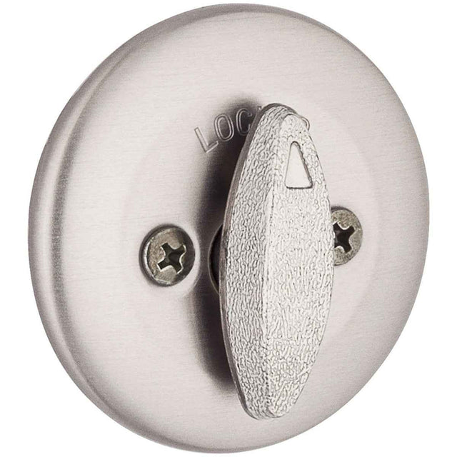 Kwikset 663 Rated One Sided Turn Deadbolt in Satin Nickel