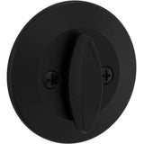 Kwikset 663 Rated One Sided Turn Deadbolt in Matte Black
