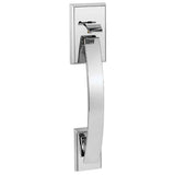 Kwikset 814TVH Tavaris Handle Only; No Deadbolt in Bright Chrome