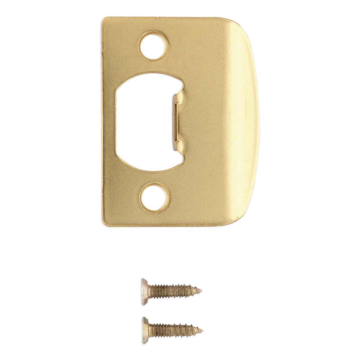 Kwikset 83437-04 Square Corner Full Lip Strike in Bright Brass