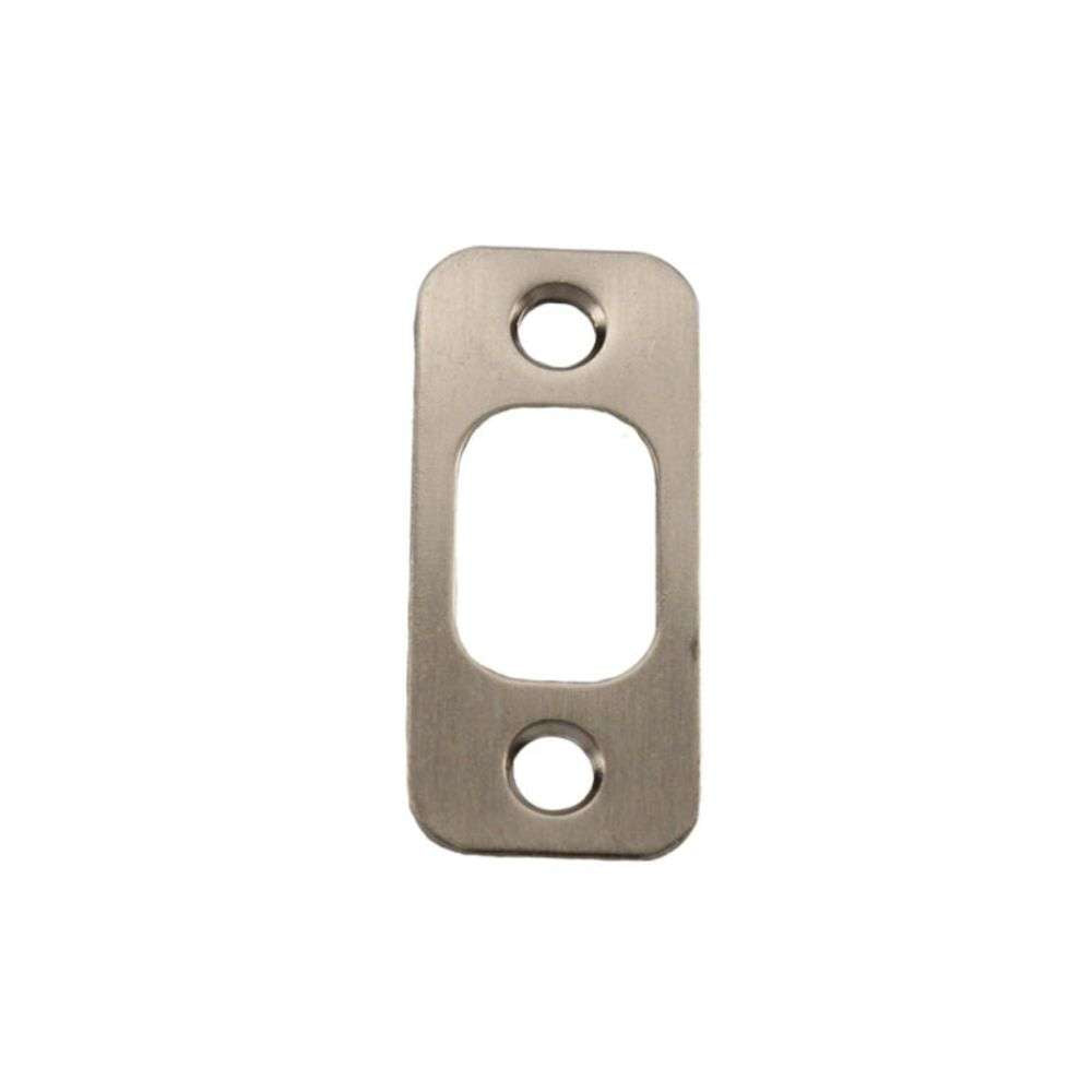 Kwikset 85063-0 1" x 2-1/4" Radius Corner Deadbolt Strike in Satin Brass