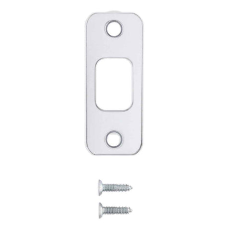 Kwikset 85279-002 1-1/8" x 2-3/4" Round Corner Deadbolt Strike for US26 Bright Chrome and US26D Satin Chrome in Bright Chrome and Satin Chrome