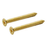 Kwikset Dummy Mounting Screws Dummy Door Lever in Satin Brass