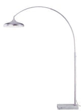 Vaxcel L0005 Bacio Steel Instalux LED Arc Lamp Satin Nickel