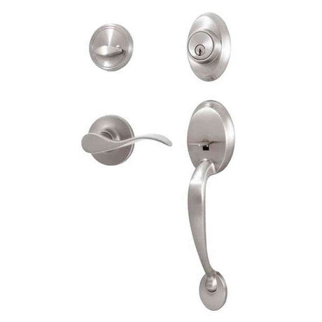 Weslock L2810-NXNFR2D satin nickel single cylinder handleset