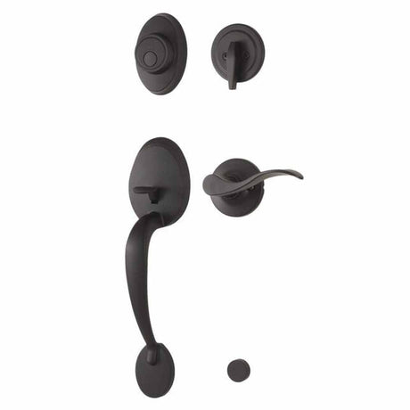 Weslock L2815-2X20020 matte black dummy handleset