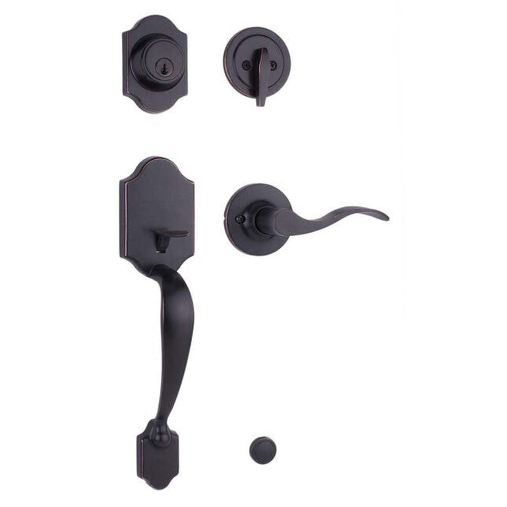 Weslock L2820-1X1FR2D oil rubbed bronze single cylinder handleset