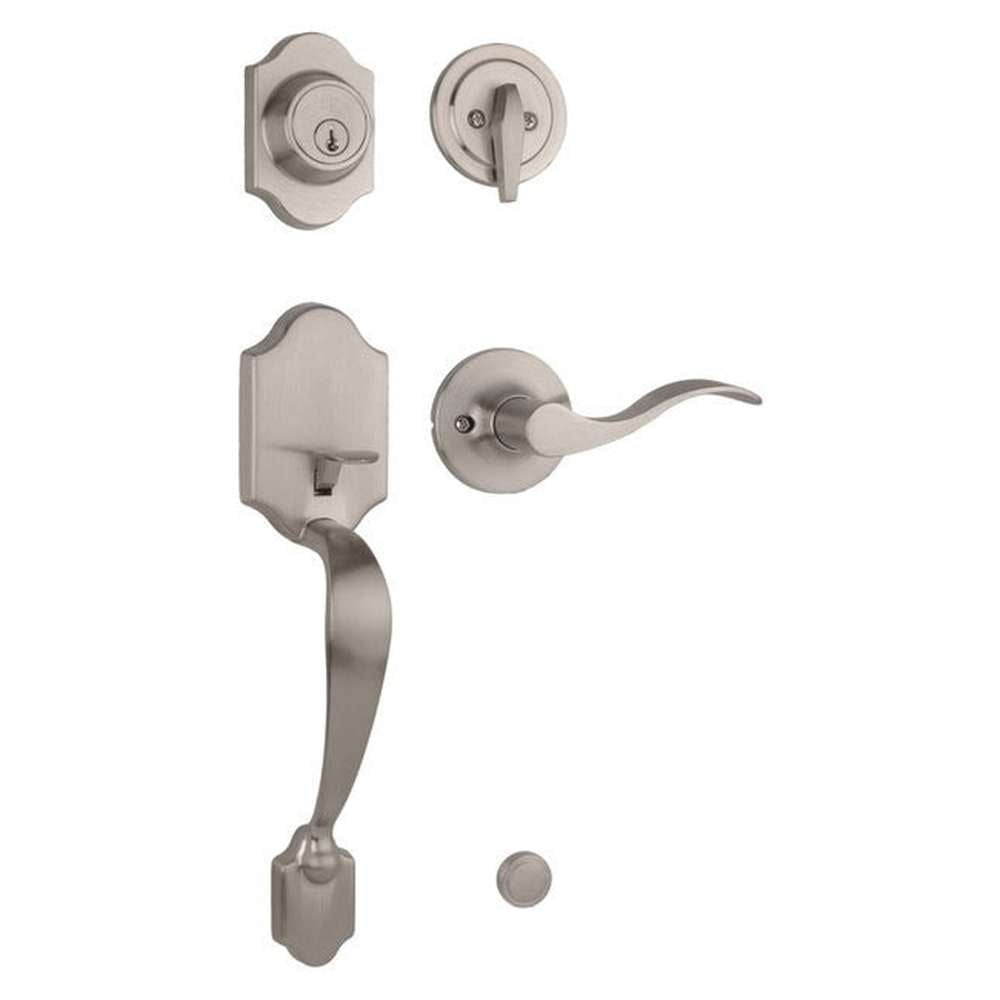 Weslock L2820-NXNFR2D satin nickel single cylinder handleset