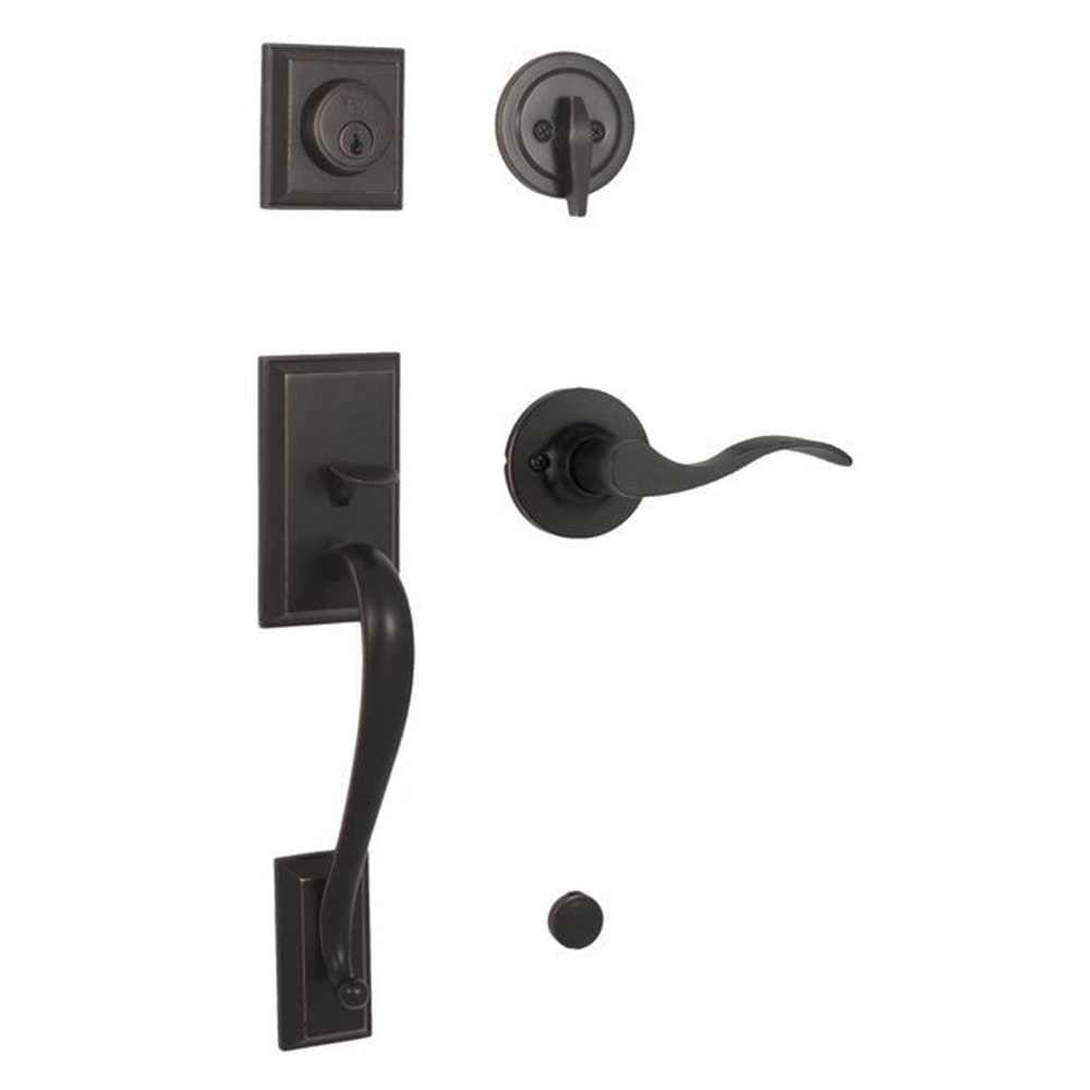 Weslock L2830-1X1FR2D oil rubbed bronze single cylinder handleset