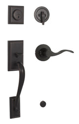 Weslock L2830-1X1FR2D oil rubbed bronze single cylinder handleset