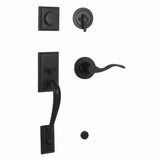 Weslock L2835-2X20020 matte black dummy handleset