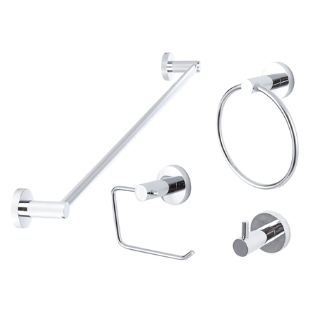 Sure-Loc Hardware LG-SET-PH1 26 bathroom hardware set in polished chrome, additional view