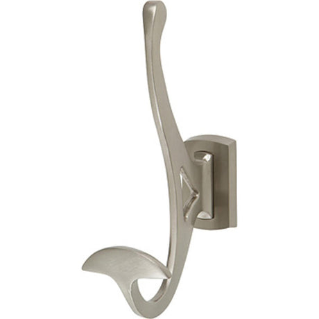 Atlas Homewares LGH-BRN brushed nickel double robe hook