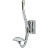 Atlas Homewares LGH-CH polished chrome double robe hook