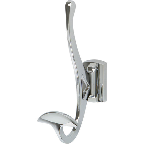 Atlas Homewares LGH-CH polished chrome double robe hook