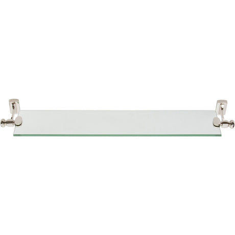 Atlas Homewares LGSF-PN polished nickel glass shelf