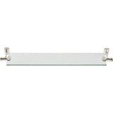 Atlas Homewares LGSF-PN polished nickel glass shelf