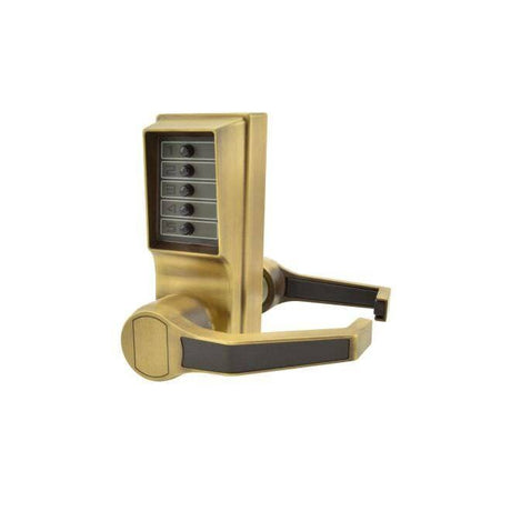 Kaba Simplex LR101105 antique brass mechanical pushbutton lock