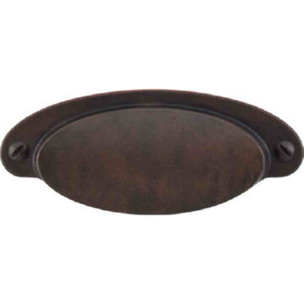 Top Knobs M1195 patina rouge cup pulls