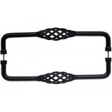 Top Knobs M1243-12 PAIR patina black door pull