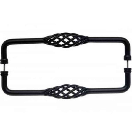 Top Knobs M1243-12 PAIR patina black door pull