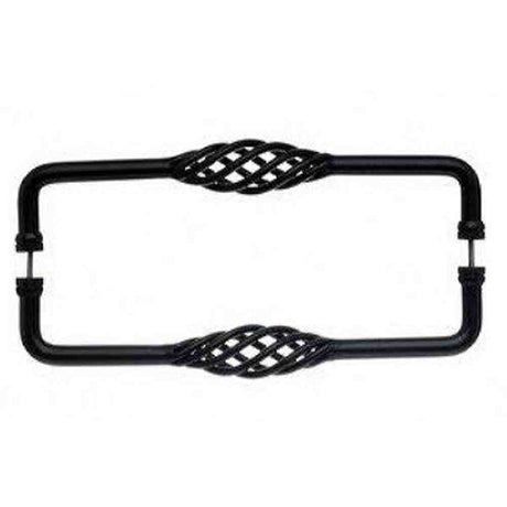Top Knobs M1243-18 PAIR patina black door pull