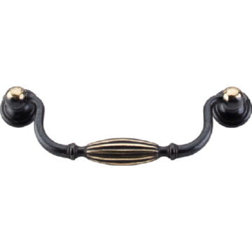 Top Knobs M136 dark antique brass cabinet drop bail pulls