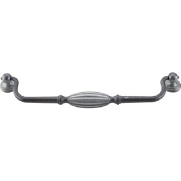 Top Knobs Tuscany Large Drop Cabinet Pull 8-13/16" Center to Center, front view