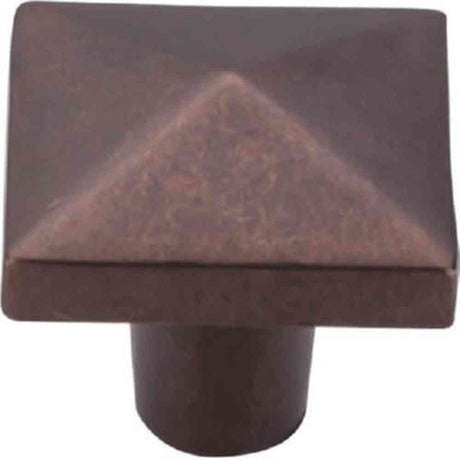 Top Knobs M1523 mahogany bronze square cabinet knob
