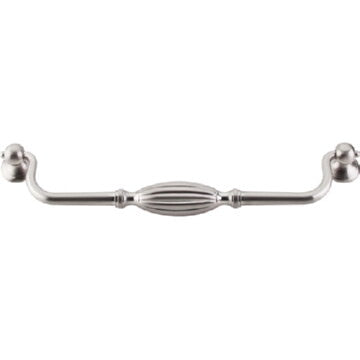 Top Knobs Tuscany Large Drop Cabinet Pull 8-13/16" Center to Center, front view