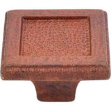 Top Knobs M1821 true rust square cabinet knob
