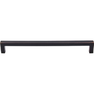 Top Knobs Square Bar Cabinet Pull 8-13/16" Center to Center, front view