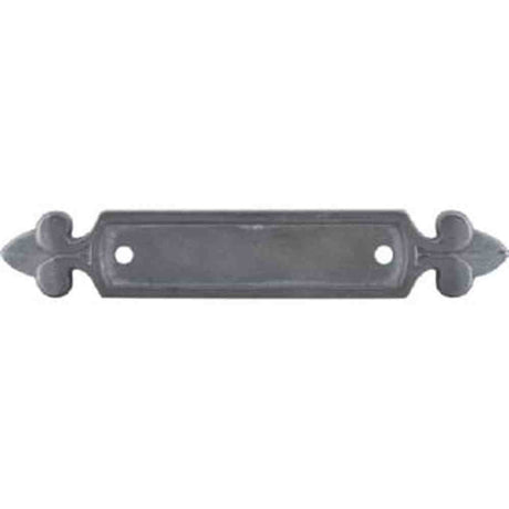 Top Knobs M197 pewter light cabinet backplates