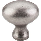 Top Knobs M202 pewter antique oval cabinet knob