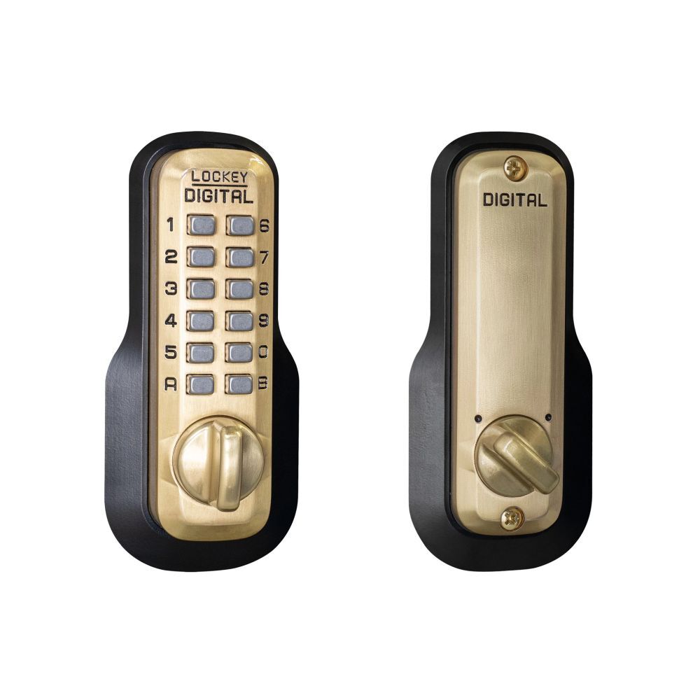 Lockey M210SB M Series mechanical pushbutton locksets, additional view
