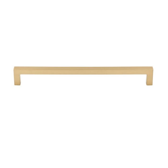 Top Knobs Square Bar Cabinet Pull 8-13/16" Center to Center, front view