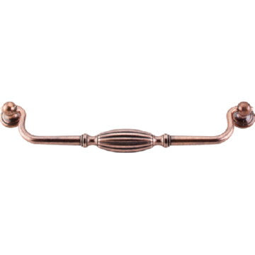 Top Knobs Tuscany Large Drop Cabinet Pull 8-13/16" Center to Center, front view