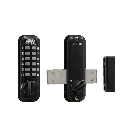 Lockey M220JBMG jet black mechanical pushbutton locksets