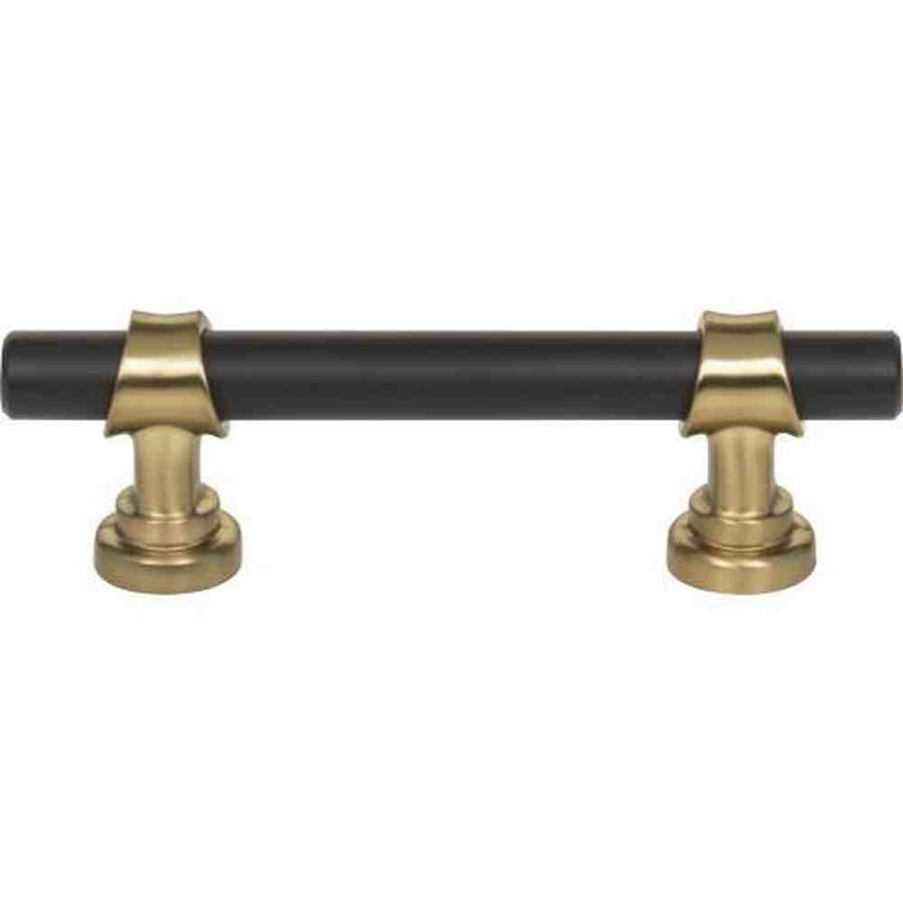 Top Knobs M2700 flat black / honey bronze cabinet pull