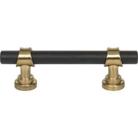Top Knobs M2700 flat black / honey bronze cabinet pull