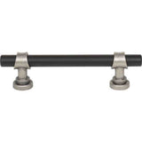 Top Knobs M2706 flat black / pewter antique cabinet pull