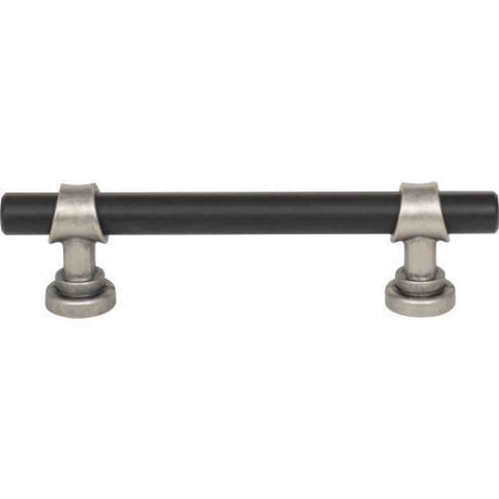 Top Knobs M2706 flat black / pewter antique cabinet pull