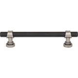 Top Knobs M2718 flat black and pewter antique cabinet pull