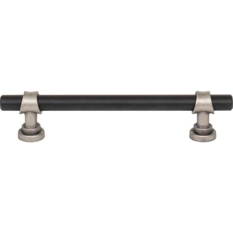 Top Knobs M2718 flat black and pewter antique cabinet pull